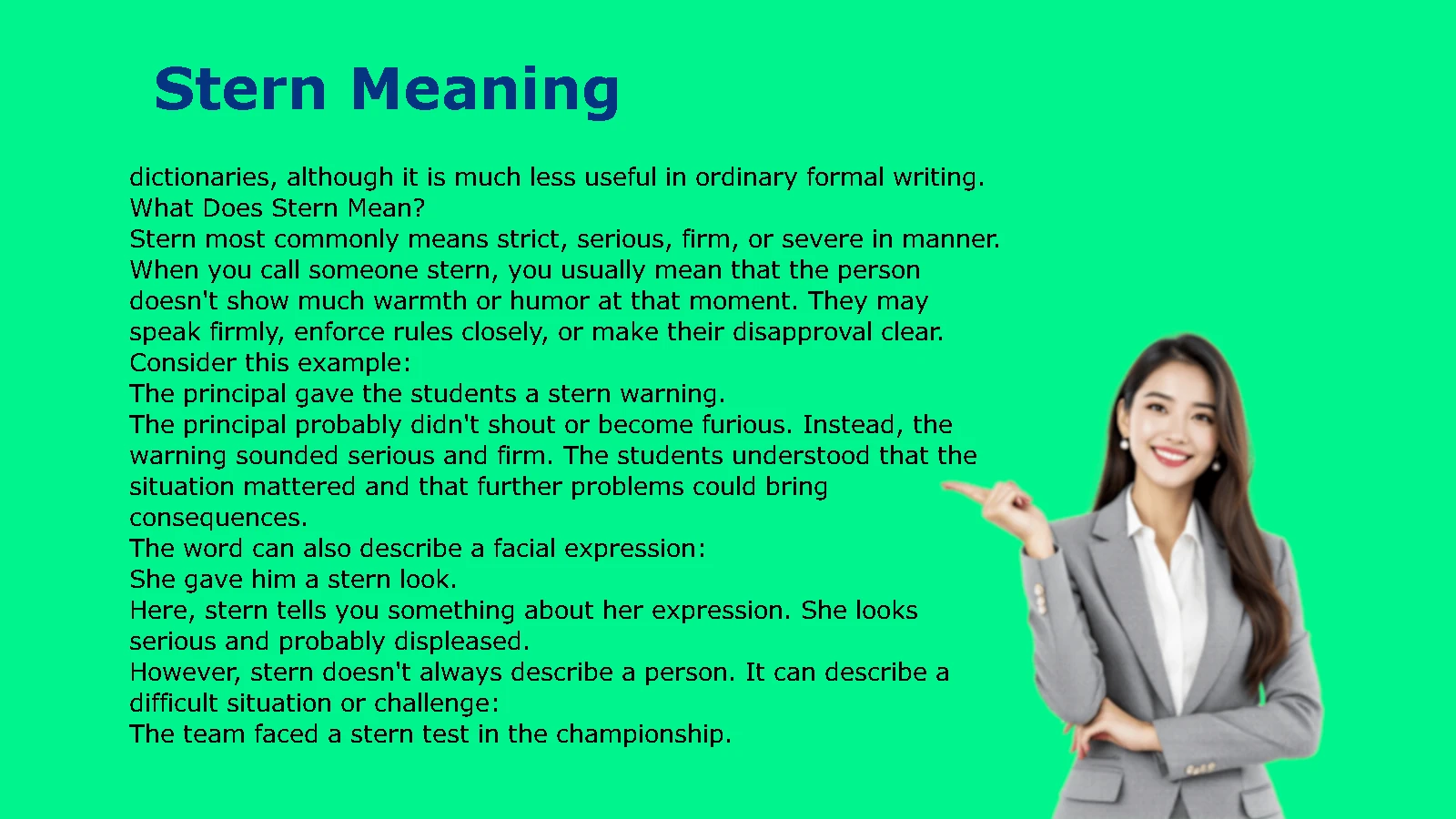 Stern Meaning