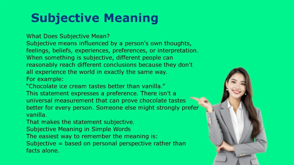Subjective Meaning