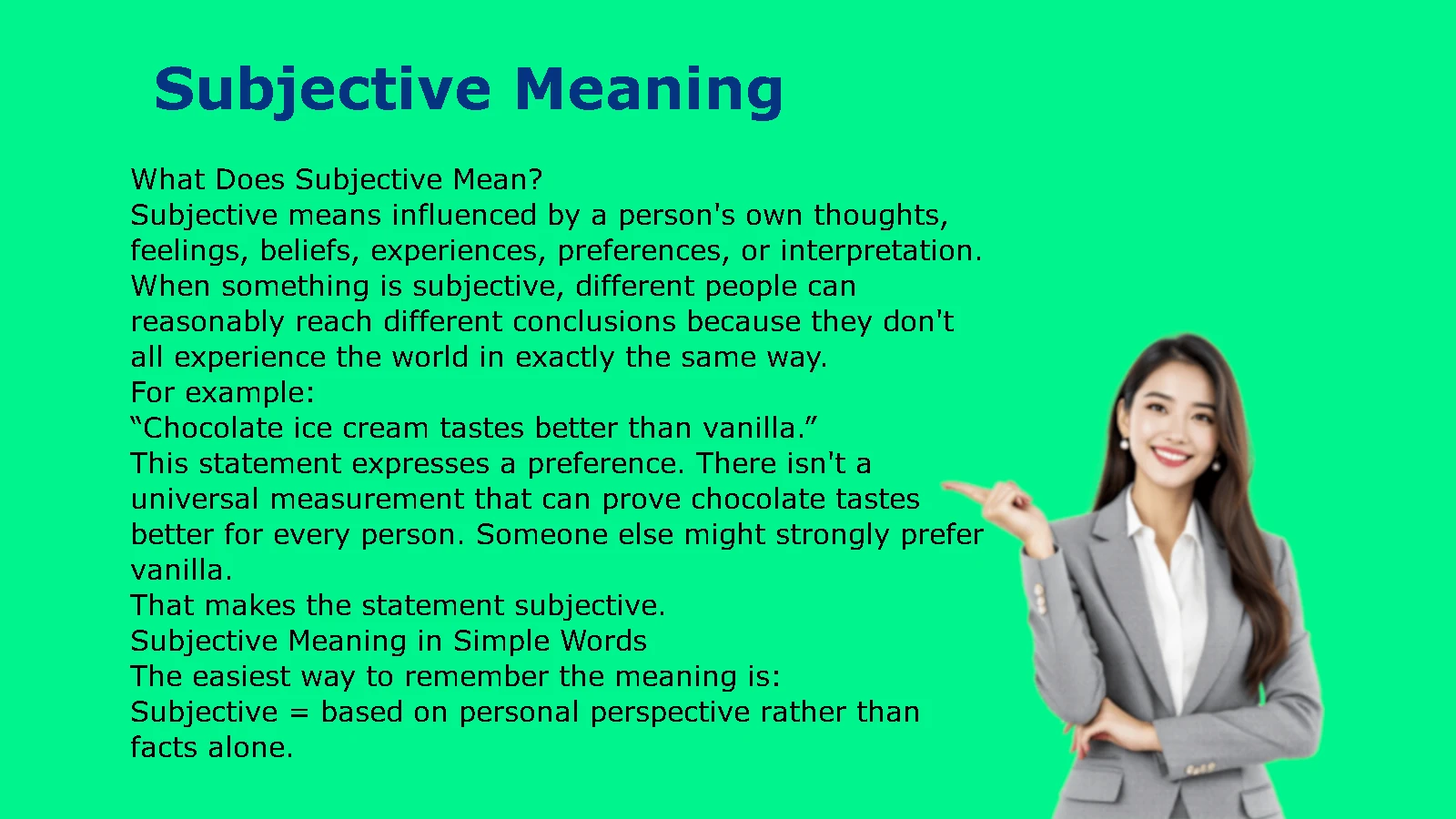 Subjective Meaning