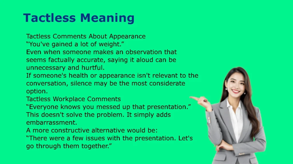 Tactless Meaning