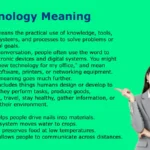 Technology Meaning