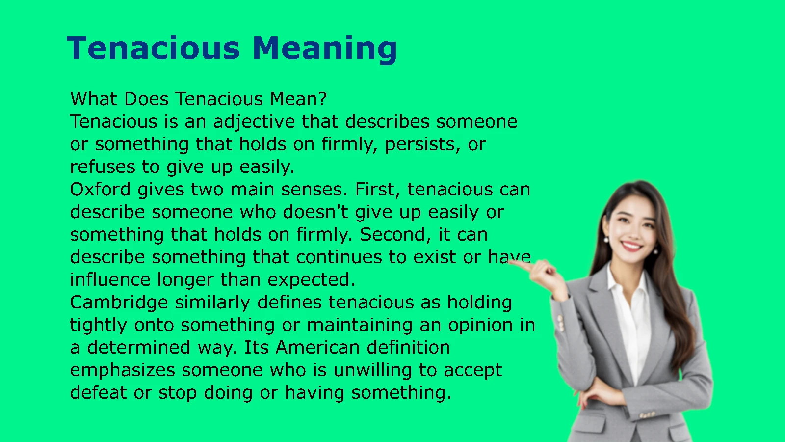 Tenacious Meaning