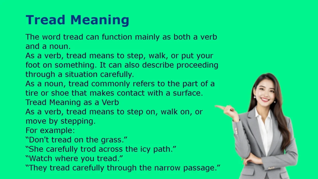 Tread Meaning