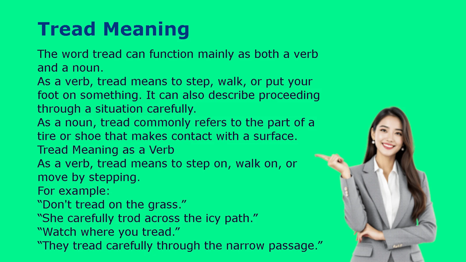 Tread Meaning