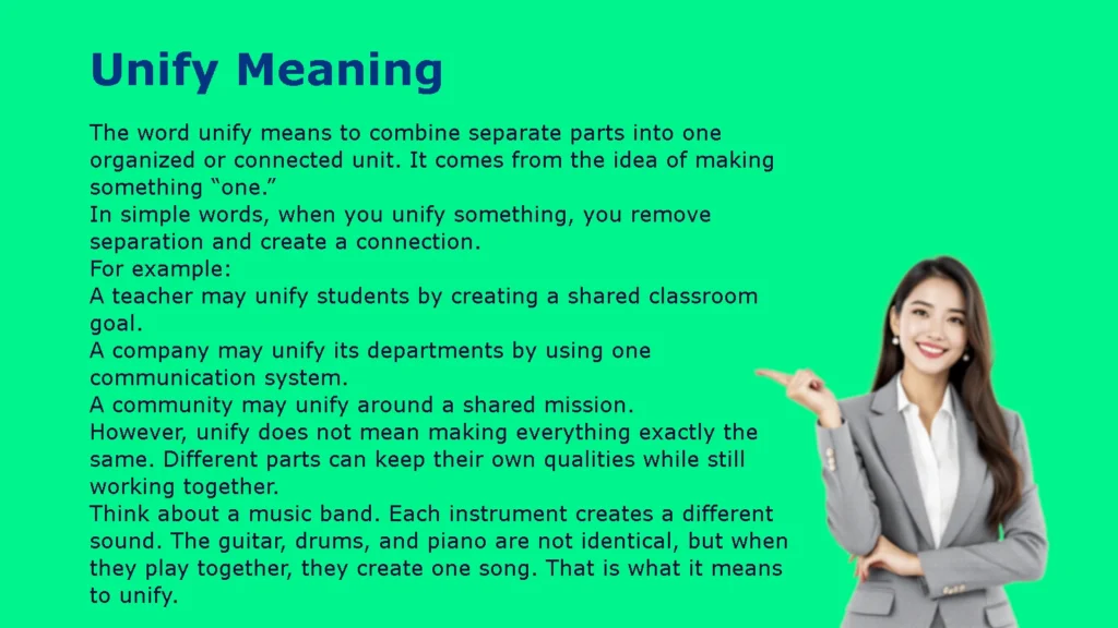 Unify Meaning