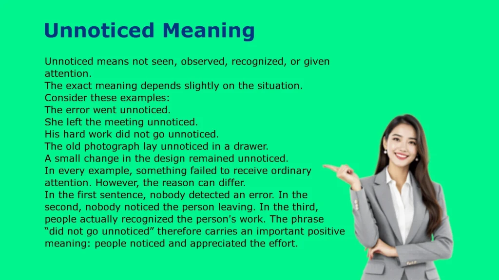 Unnoticed Meaning: