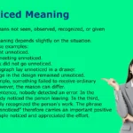 Unnoticed Meaning: