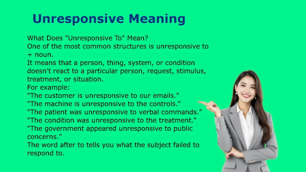Unresponsive Meaning