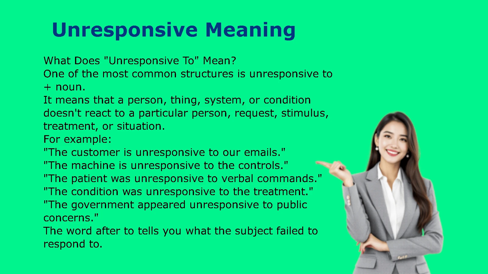 Unresponsive Meaning