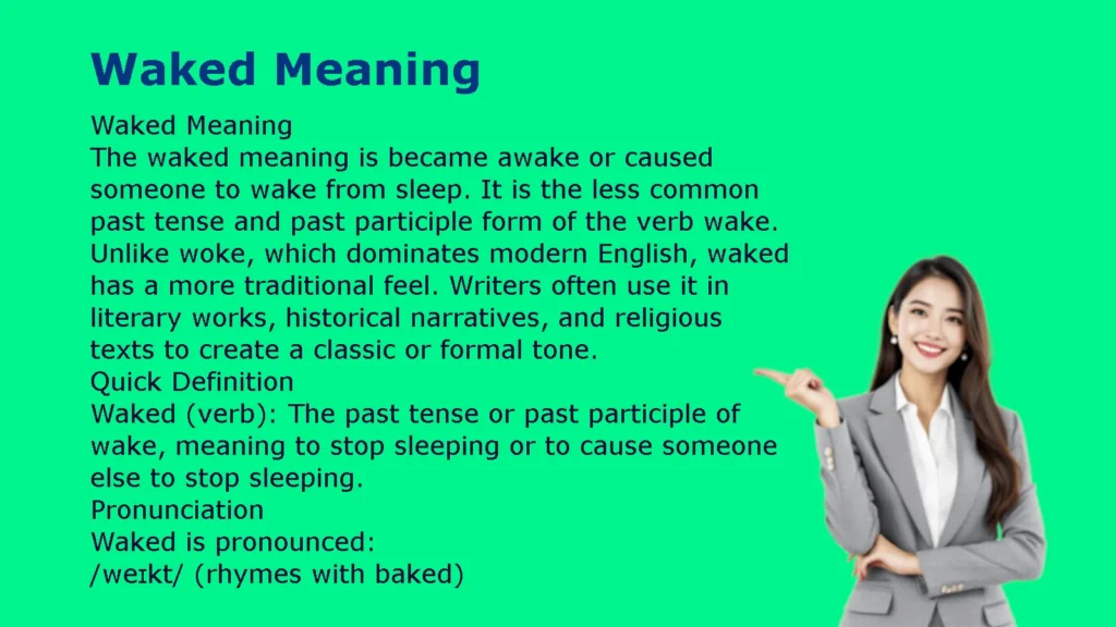 Waked Meaning