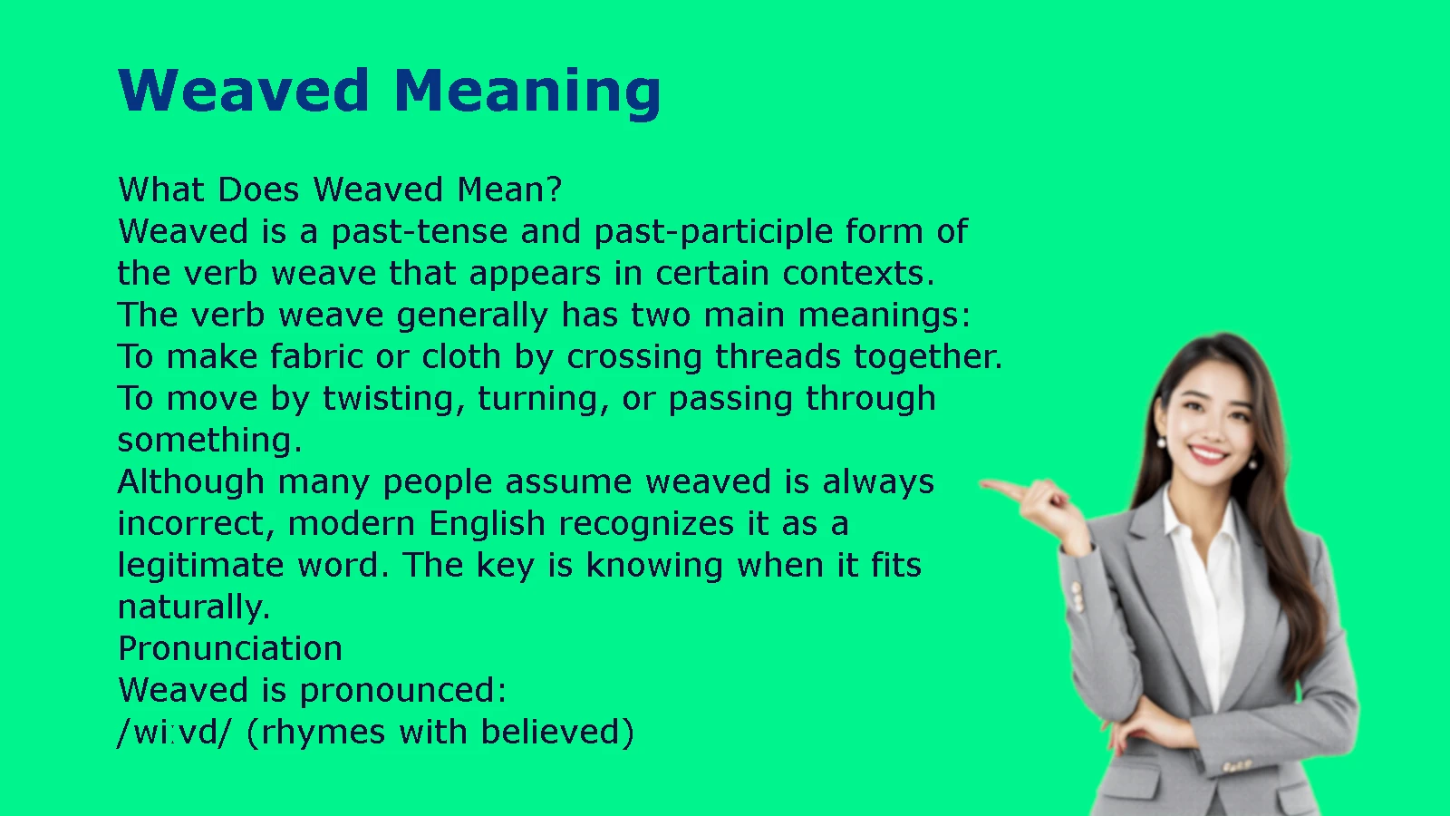 Weaved Meaning