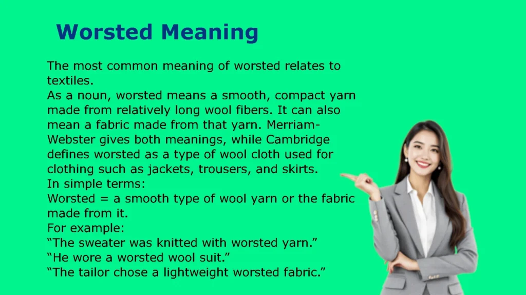 Worsted Meaning