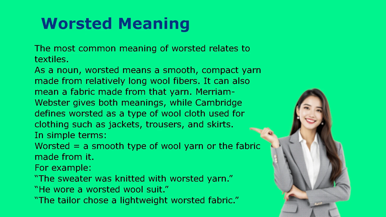 Worsted Meaning