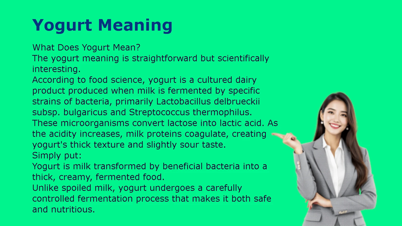 Yogurt Meaning