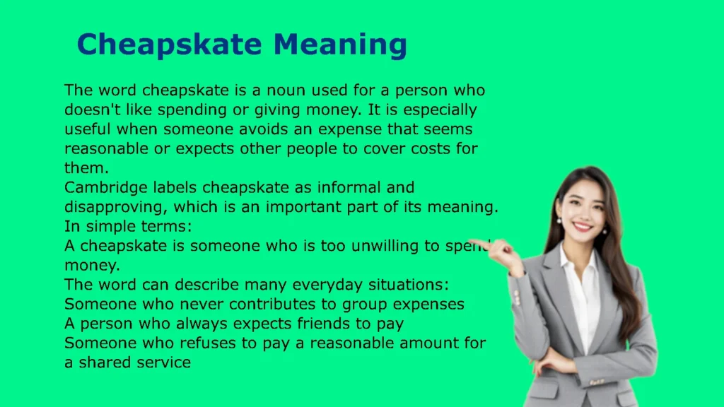Cheapskate Meaning