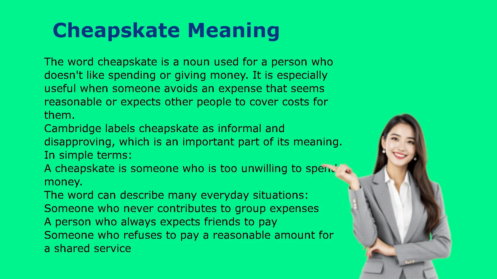 Cheapskate Meaning