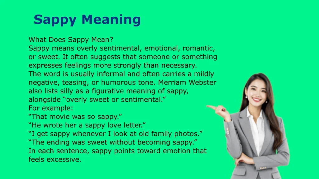 Sappy Meaning