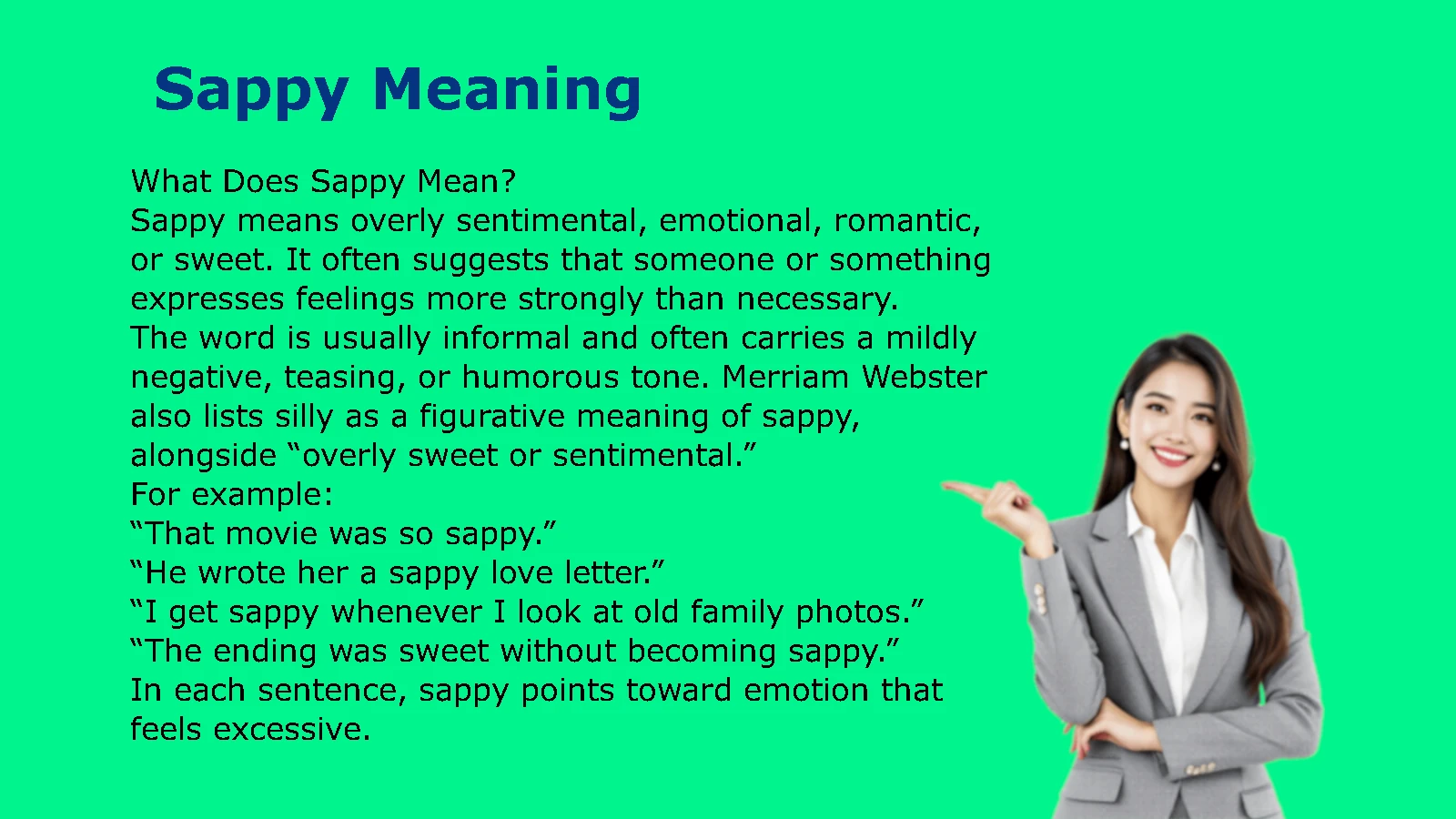 Sappy Meaning